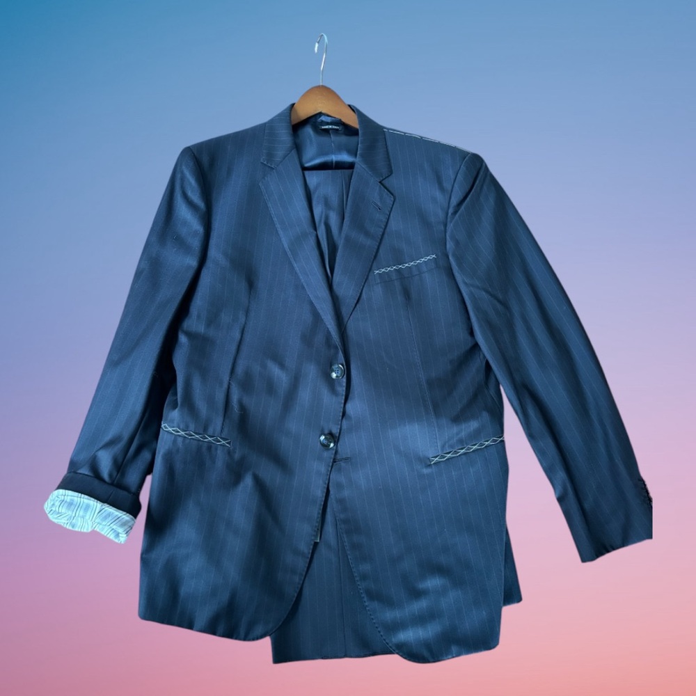 NEW Giorgio Armani Suit- Navy Blue - size 58R